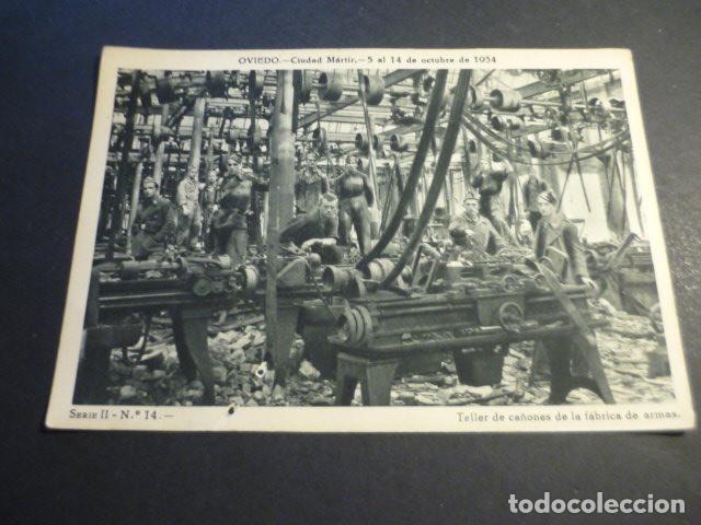 Postales: OVIEDO CIUDAD MARTIR TARJETA REVOLUCION OCTUBRE 1934 12,5 X 17,5 CM