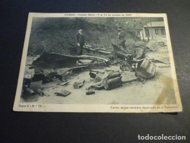 Cartoline: OVIEDO CIUDAD MARTIR TARJETA REVOLUCION OCTUBRE 1934 12,5 X 17,5 CM