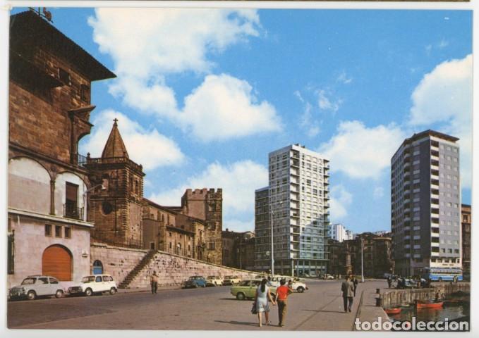 Postales: em04524 gijon plaza del marques 1970 arribas n&ordm;87 sc seat 600 renault 4