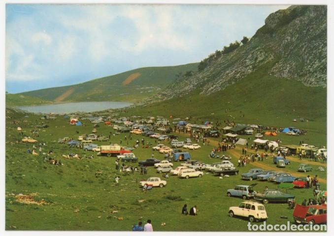 Postales: em04527 astuarias lago enol fiesta del pastor 1967 arribas n&ordm;2034 sc seat 600 renault 4