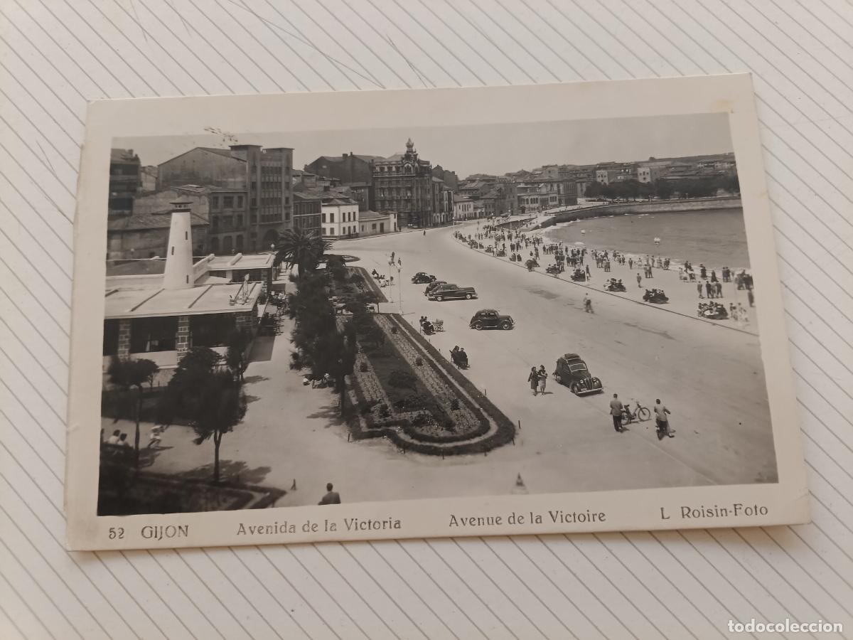 Postales: Gij&oacute;n. Postal circulada