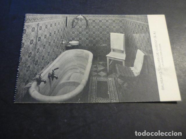 Postales: BALNEARIO CALDAS DE OVIEDO ASTURIAS UN BA&Ntilde;O CON DUCHA