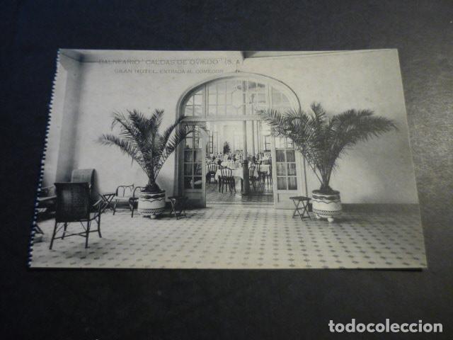 Postales: BALNEARIO CALDAS DE OVIEDO ASTURIAS GRAN HOTEL ENTRADA AL COMEDOR