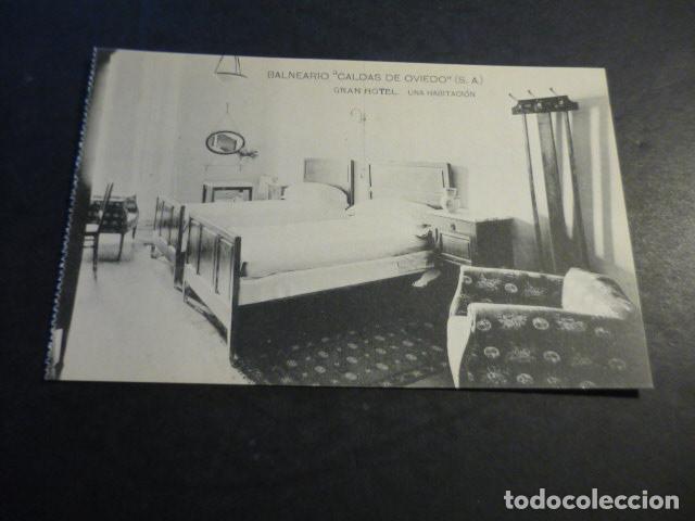 Postales: BALNEARIO CALDAS DE OVIEDO ASTURIAS GRAN HOTEL UNA HABITACION