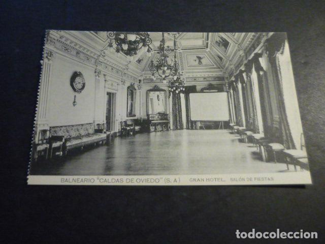 Postales: BALNEARIO CALDAS DE OVIEDO ASTURIAS GRAN HOTEL SALON DE FIESTAS