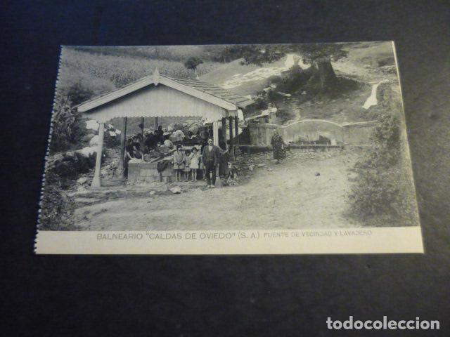 Postales: BALNEARIO CALDAS DE OVIEDO ASTURIAS FUENTE DE VECINDAD Y LAVADERO
