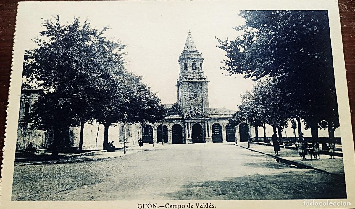 Postales: Gij&oacute;n. Campo Vald&eacute;s. - Foto 1