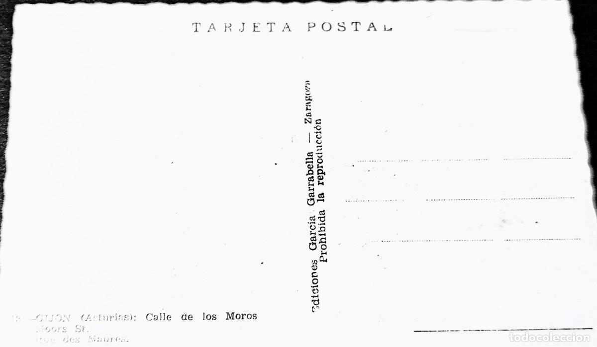 Postales: Gij&oacute;n. Calle de Los Moros. - Foto 3