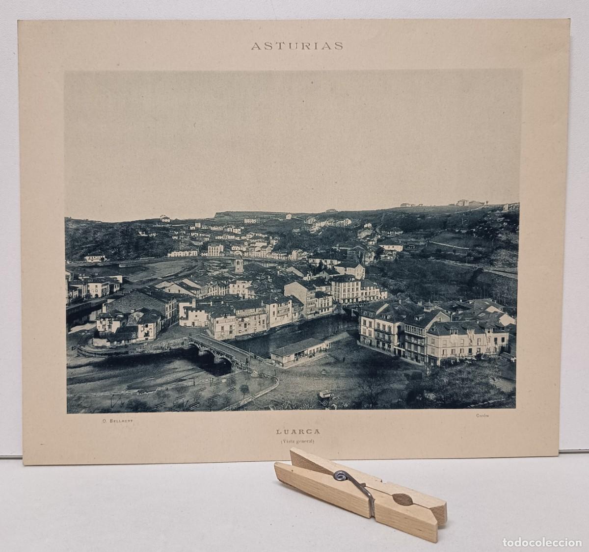 Postales: LUARCA. Vista general. 1900. Fotograf&iacute;a O. Bellmunt. Gij&oacute;n. (ASTURIAS)