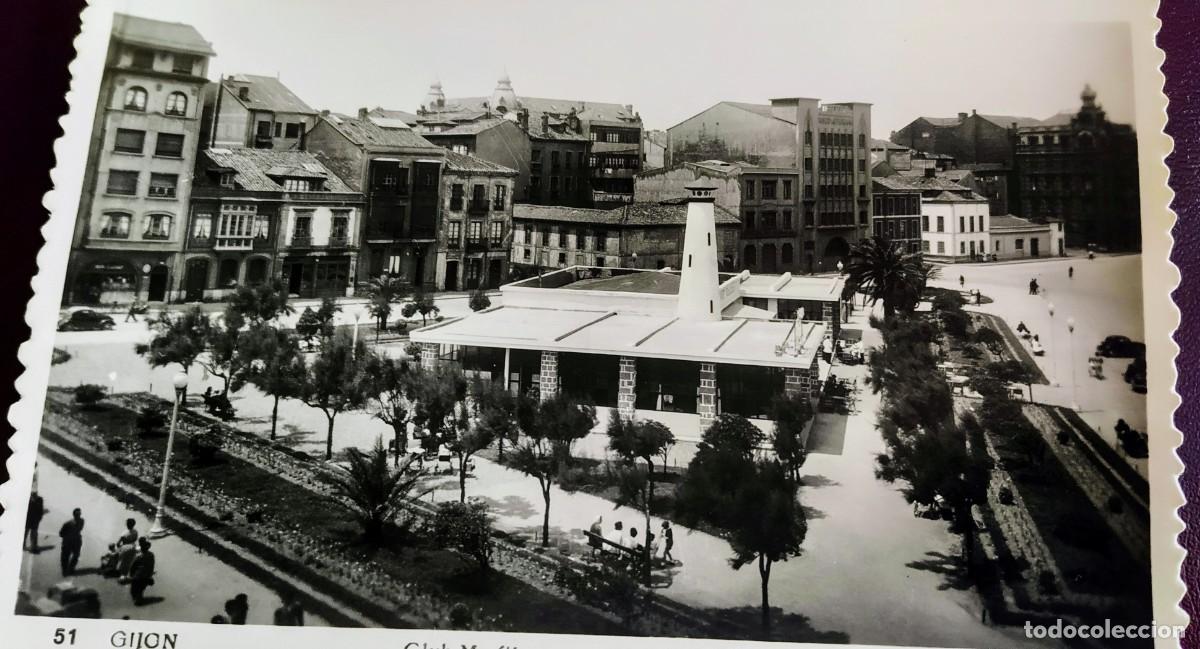 Postales: Gij&oacute;n. Club Mar&iacute;timo.