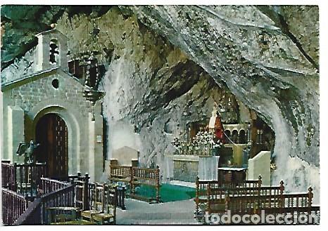 Postales: LA VIRGEN EN LA CUEVA / VIRGIN IN THE GROT.- COVADONGA