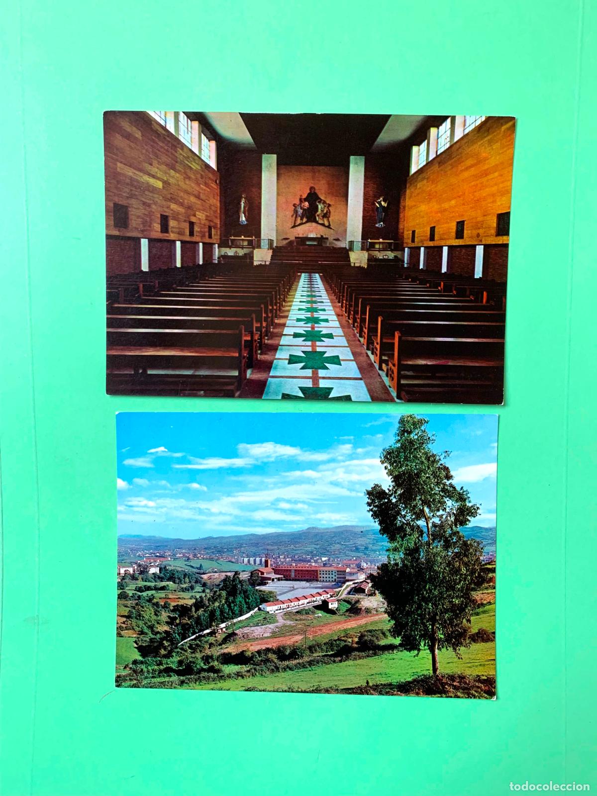 Postales: 2 tarjetas postales: Colegio Loyola. PP. Escolapios (Oviedo) (1970-80&rsquo;s) Originales. Sin circular