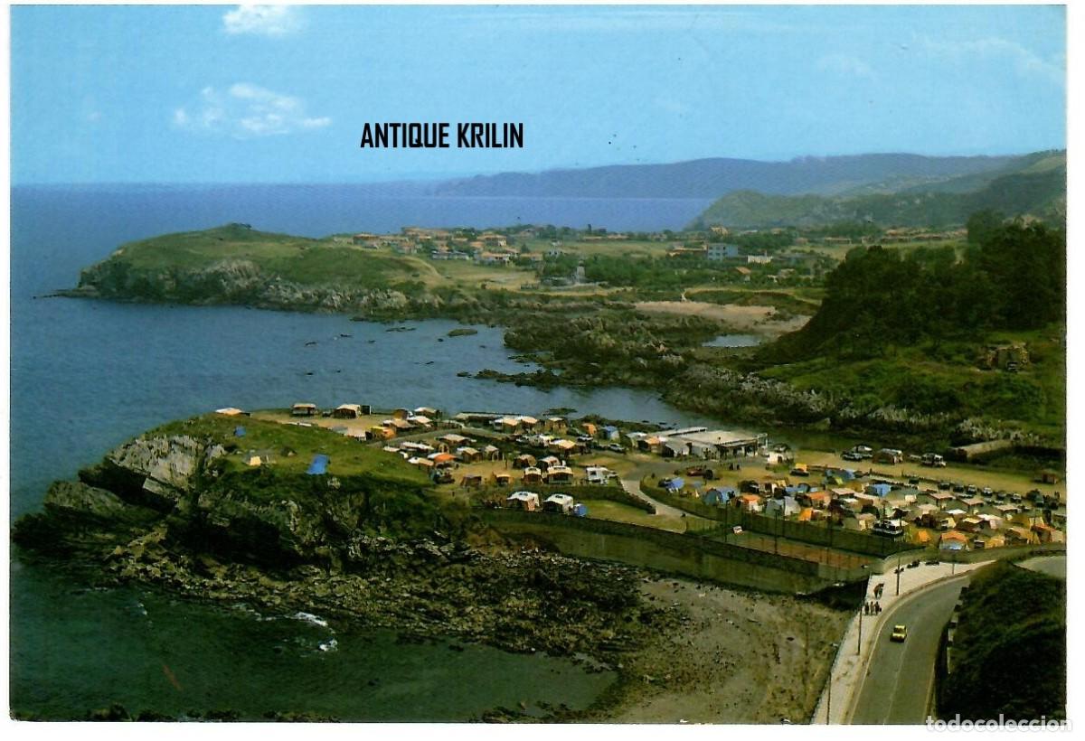 Postales: ASTURIAS / PERLORA N&ordm; 14 CAMPING Y VISTA PARCIAL / EDICIONES ARRIBAS / SIN FRANQUEAR