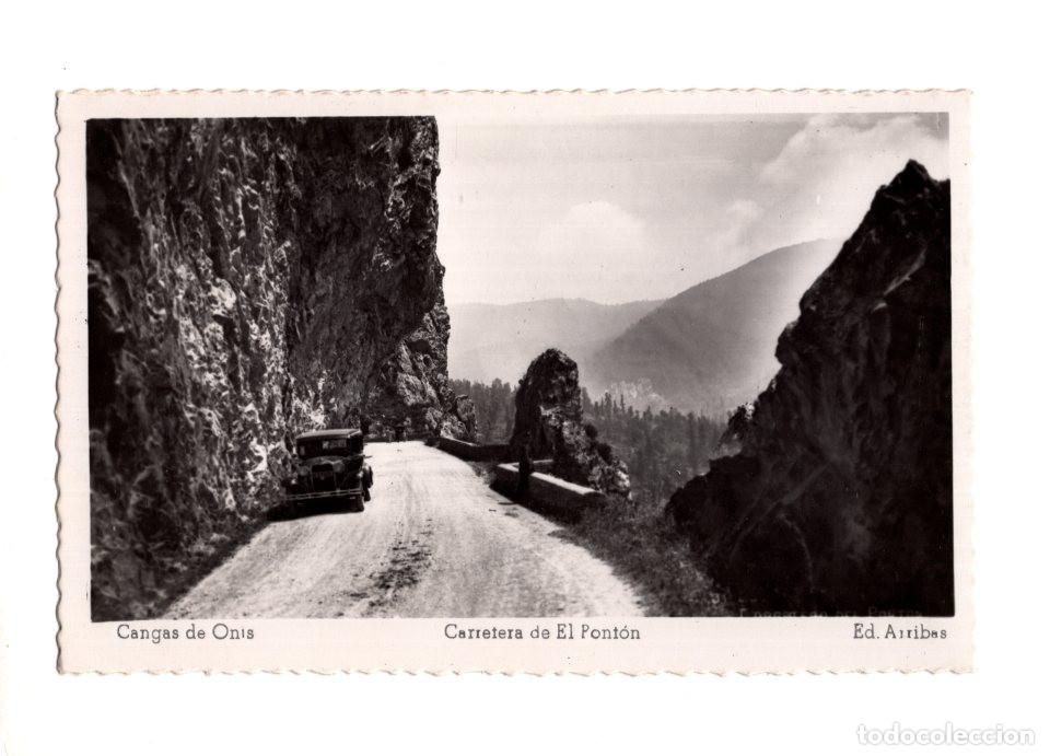 Postales: CANGAS DE ONIS (ASTURIAS).- CARRETERA DE EL PONT&Oacute;N