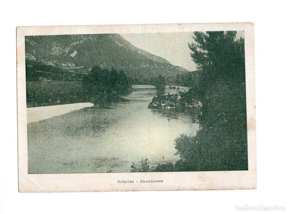 Postales: ASTURIAS. ABANDAMES. PUBLICIDAD. GARRIGA. VINO ESPECIAL PARA EMBUTIDOS Y FIAMBRES.