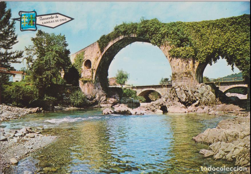 Postales: CANGAS DE ONIS (ASTURIAS) PUENTE ROMANO - 16119 - S/C