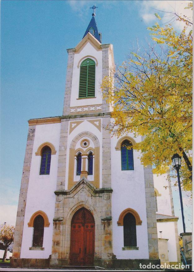 Postales: NAVIA (ASTURIAS) IGLESIA PARROQUIAL DE STA.MARIA DE LA BARCA - S/C