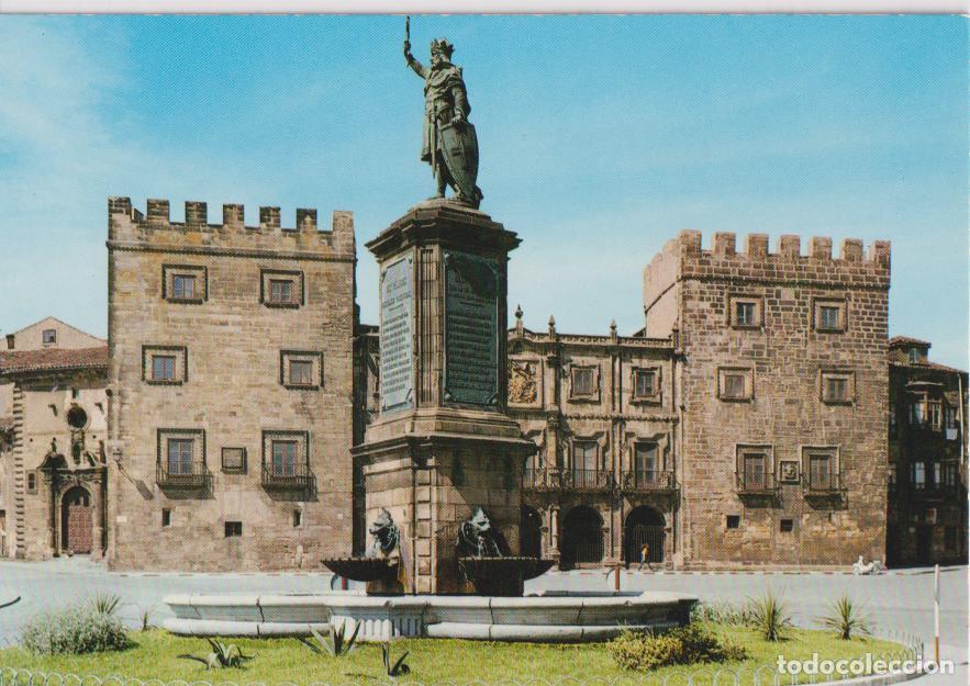 Postales: GIJON, MONUMENTO A PELAYO Y PALACIO REVILLAGIJEDO - EDICIONES ALCE N&ordm;414 - S/C