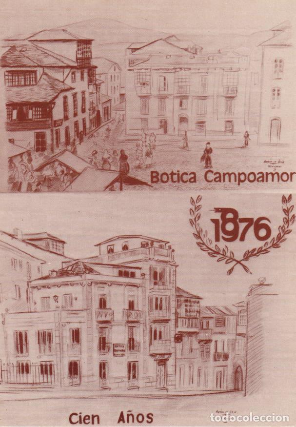 Postales: NAVIA (ASTURIAS) BOTICA CAMPOAMOR , CIEN A&Ntilde;OS - S/C