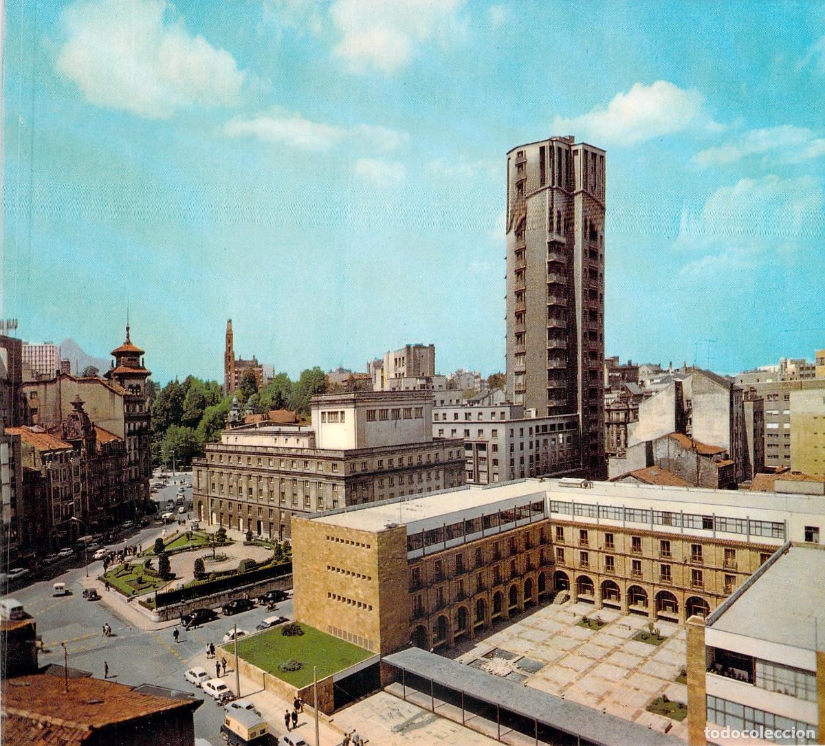 Postales: Postal de Oviedo con Vista Parcial y Torre de la Jirafa, Asturias