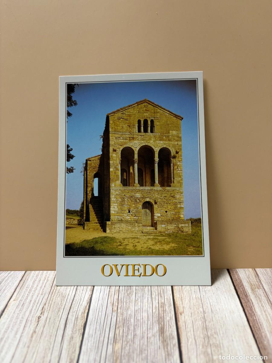 Postales: TARJETA POSTAL. OVIEDO. 2001.- IGLESIA DE SANTA MAR&Iacute;A DE NARANCO. EDICIONES ARRIBAS
