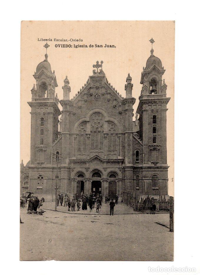 Postales: OVIEDO.(ASTURIAS).- IGLESIA DE SAN JUAN.