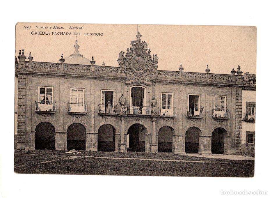 Postales: OVIEDO.(ASTURIAS).- FACHADA DEL HOSPICIO.