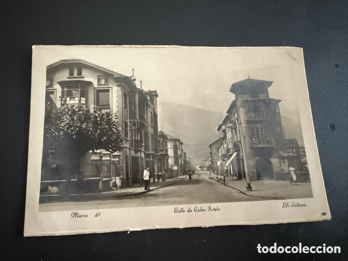 Postales: MIERES ( Asturias). Calle de Calvo Sotelo