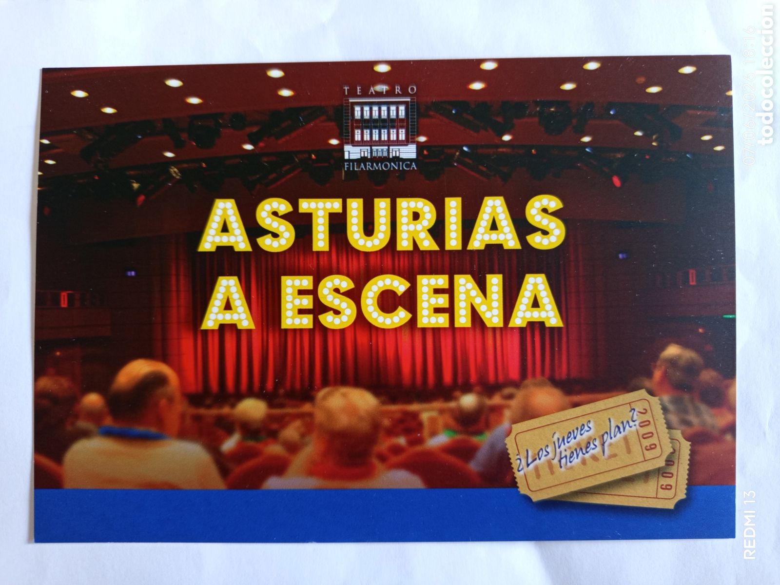 Postales: Postal ASTURIAS A ESCENA