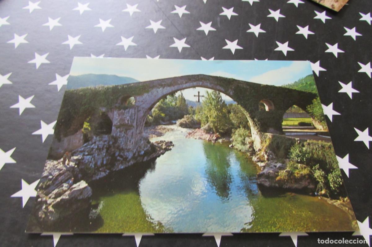 Postales: CANGAS DE ONIS. PUENTE ROMANO (ASTURIAS) N&ordm; 283