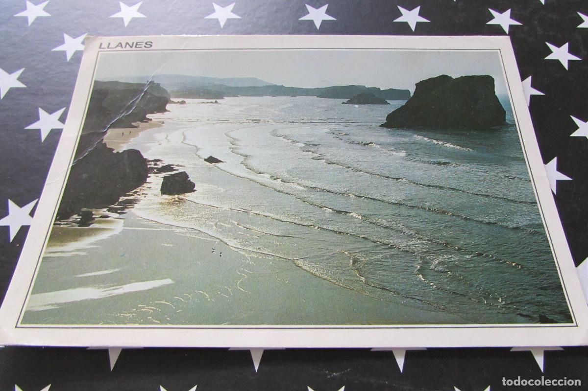 Postales: Postal 9 Llanes (Asturias) PLAYA DE S MARTIN CIRCULADA