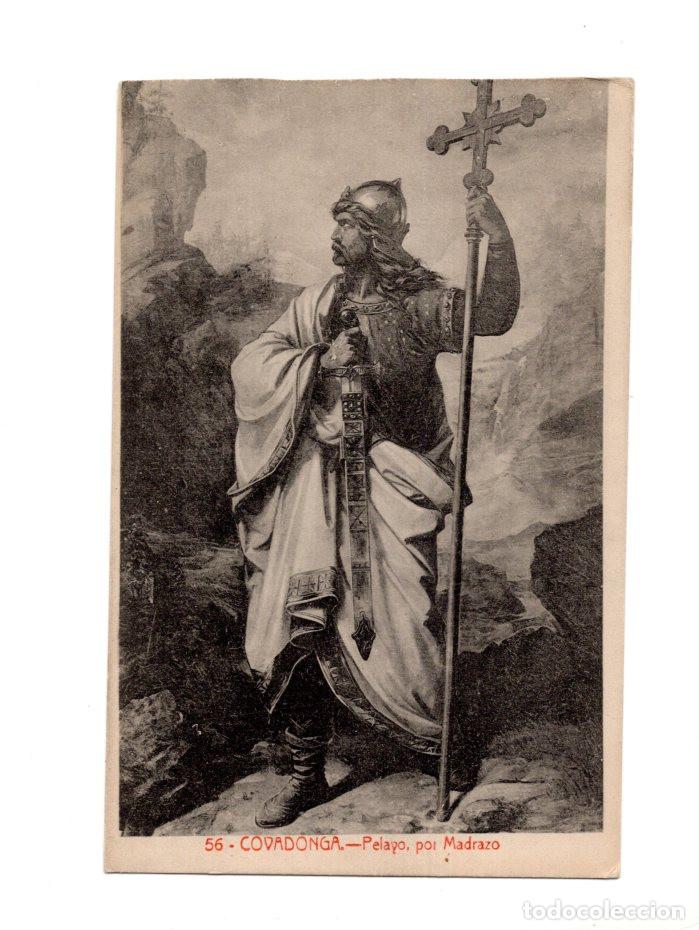 Postales: COVADONGA.- PELAYO, POR MADRAZO.