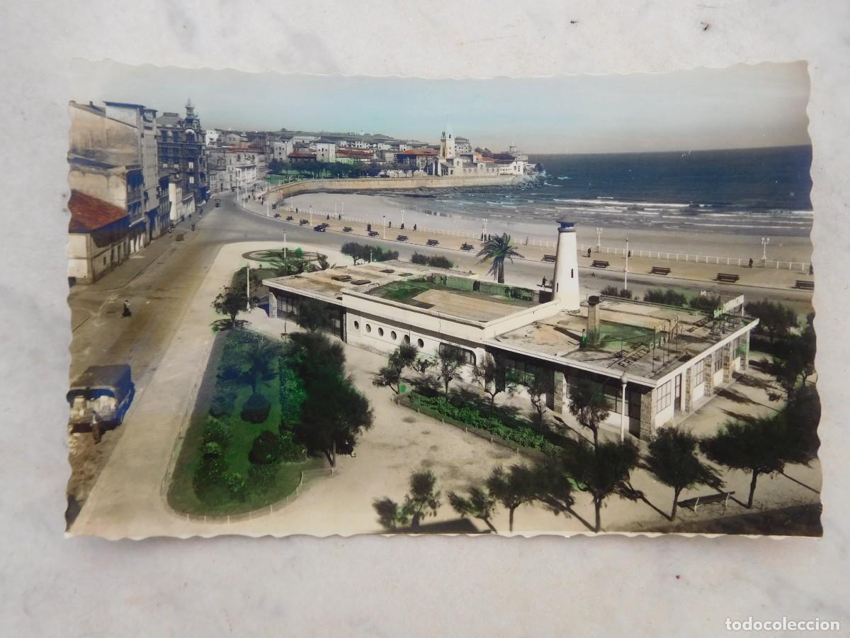 Postales: Postal de Gijon. Bar n&aacute;utico
