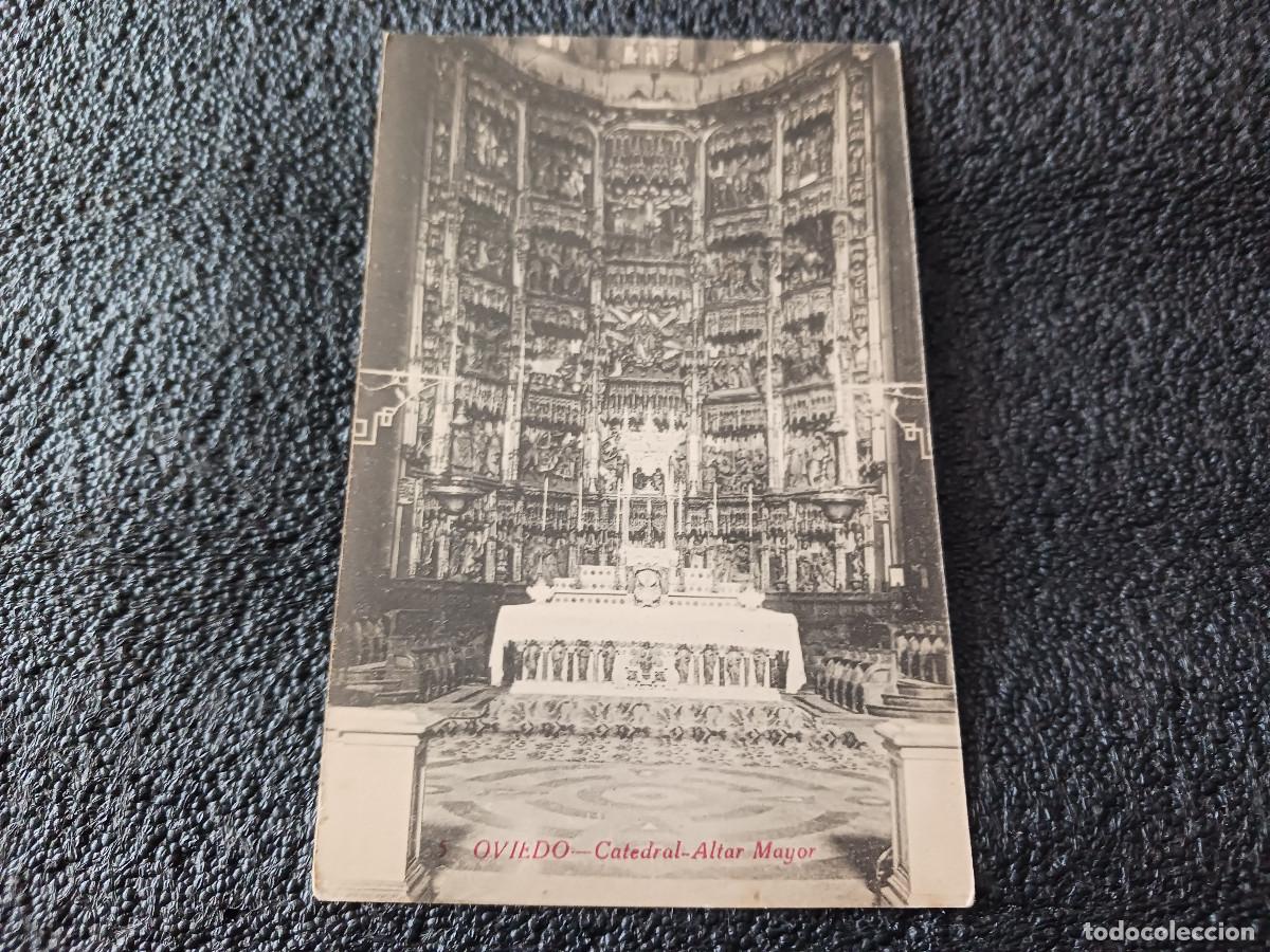 Postales: 5 OVIEDO. CATEDRAL. altar mayor, ed. casta&ntilde;eira alvarez