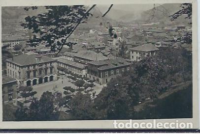 Postales: MIERES (ASTURIAS) - PLAZA DEL AYUNTAMIENTO Y VISTA PARCIAL - Librer&iacute;a Cultura , Mieres