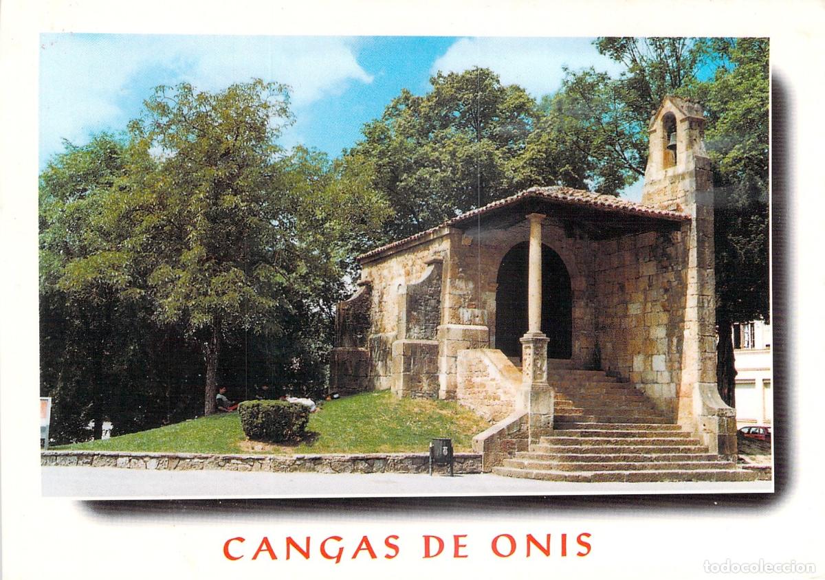 Postales: Postal de la Capilla de Santa Cruz en Cangas de On&iacute;s, Asturias