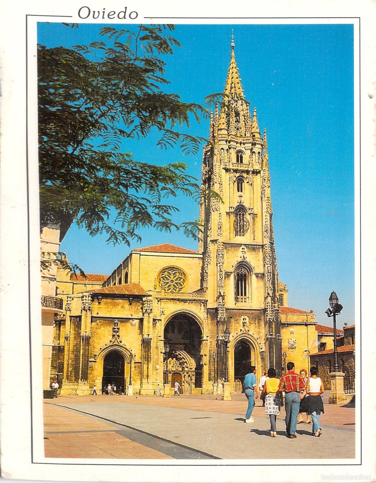 Postales: Postal de la Catedral de Oviedo en Asturias