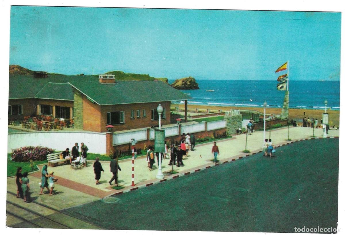 Postales: Postal Aviles. Asturias. Playa de Salinas. Real Club Na&uacute;tco. ref. 7-asturias1