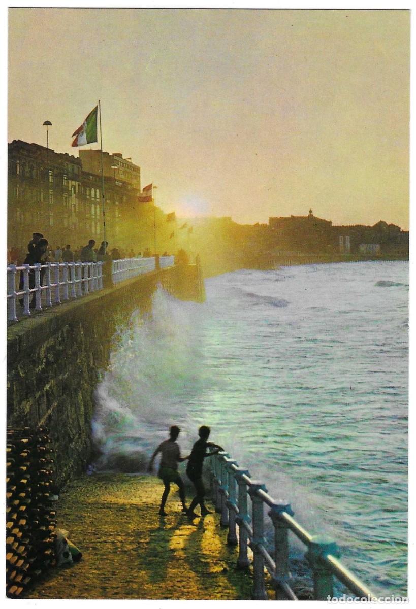 Postales: Postal Gij&oacute;n. Asturias. Paseo del Muro. ref. 7-asturias3
