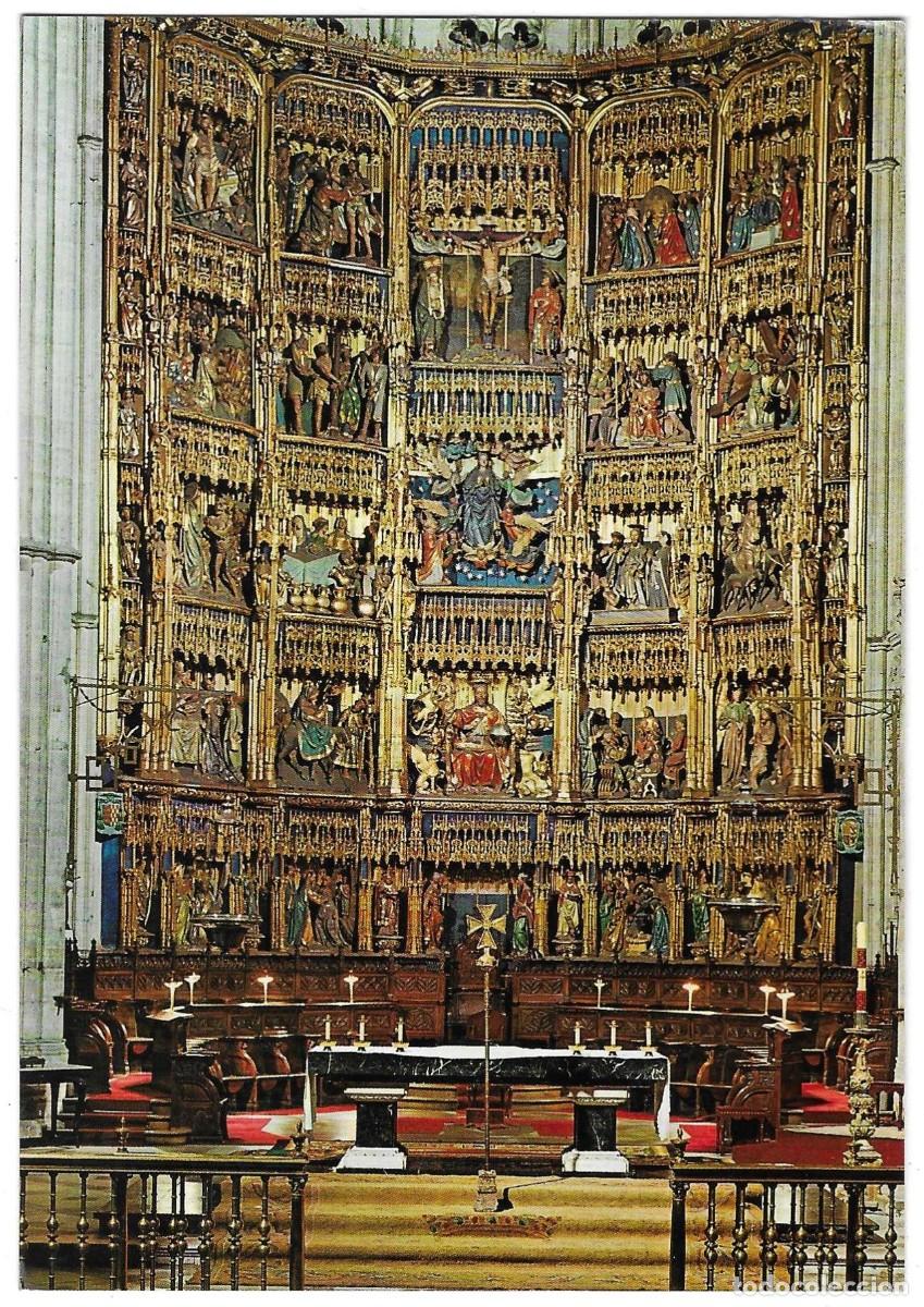 Postales: Postal Catedral de Oviedo. Altar Mayor. Retablo. ref. 7-asturias12