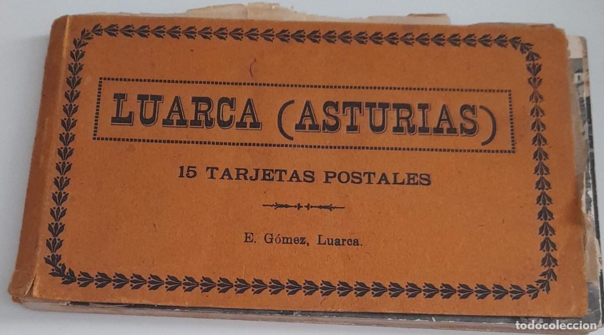 Postales: BLOCK CON 15 TARJETAS POSTALES DE LUARCA (ASTURIAS), POR E. G&Oacute;MEZ