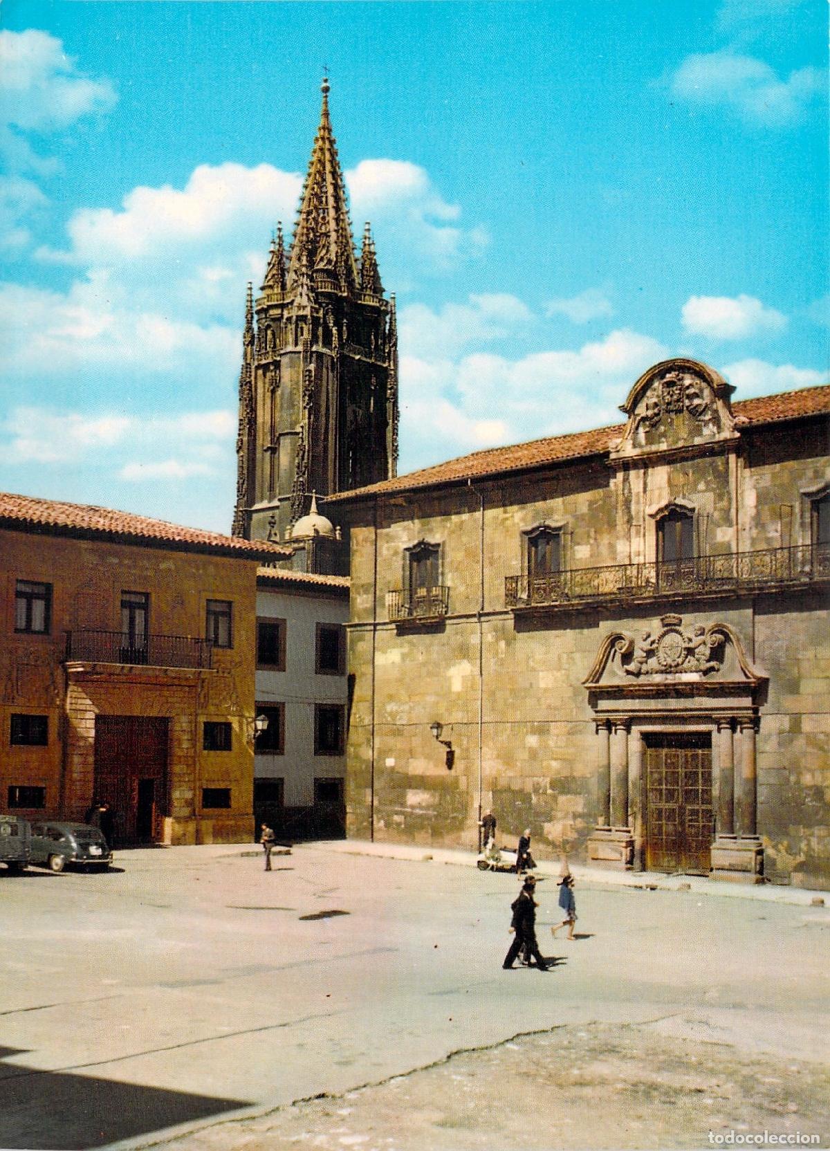 Postales: Postal de la Catedral y Palacio Arzobispal de Oviedo