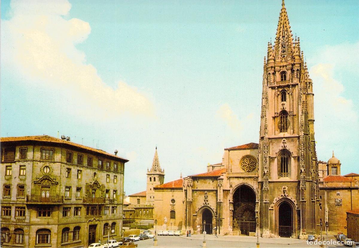 Postales: Postal de la Catedral de San Salvador en Oviedo, Asturias