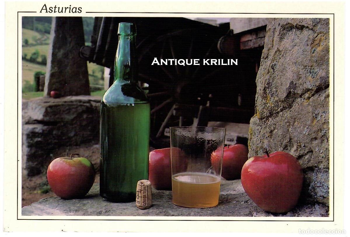 Postales: ASTURIAS N&ordm; 230 SIDRA , BEBIDA TIPICA DE ASTURIAS / ESCUDO DE ORO / SIN FRANQUEAR