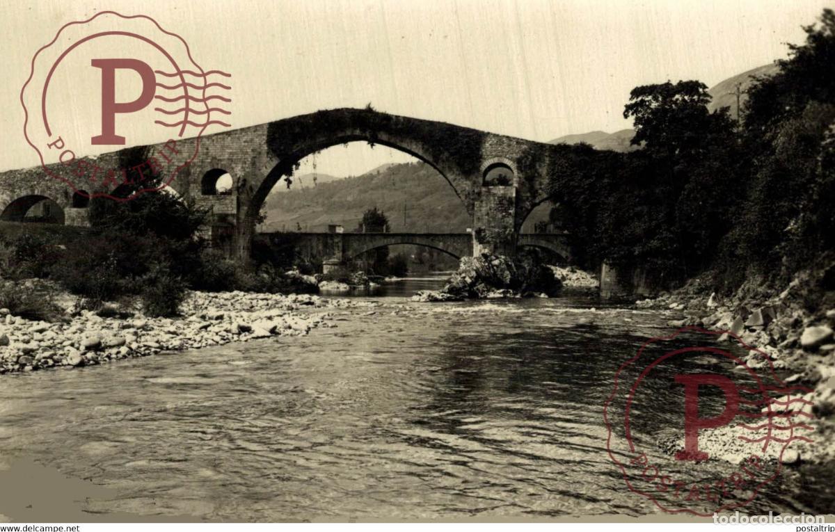 Postkarten: Cangas de On&iacute;s Puente Romano ASTURIAS ESPA&Ntilde;A