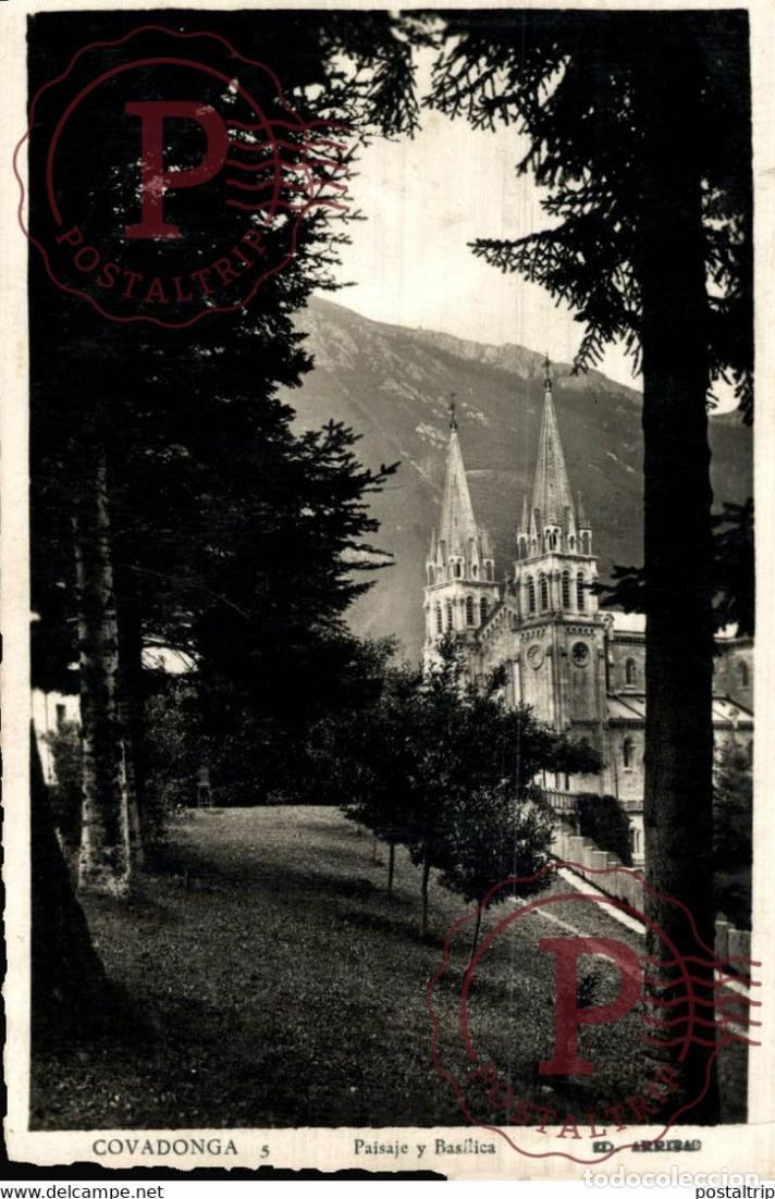 Postkarten: Covadonga Paisaje y Bas&iacute;lica ASTURIAS ESPA&Ntilde;A