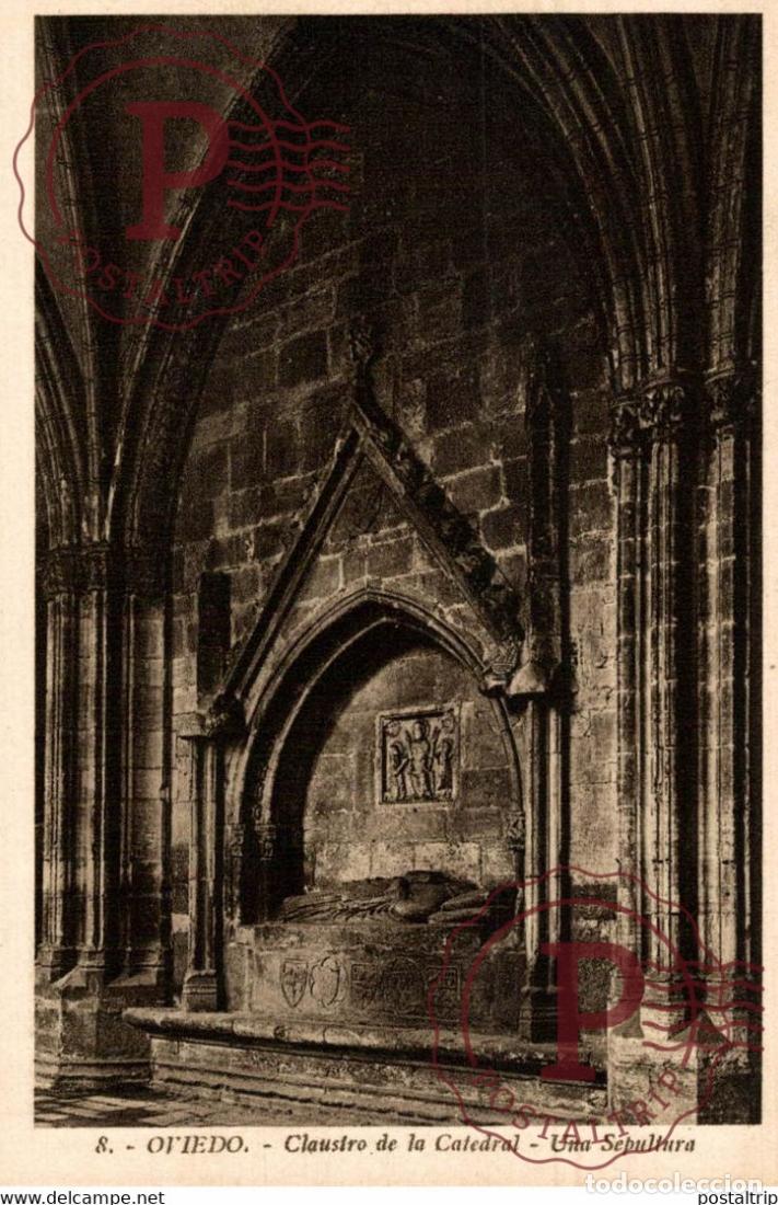 Postais: Oviedo Claustro de la Catedral Una Sepultura ASTURIAS ESPA&Ntilde;A