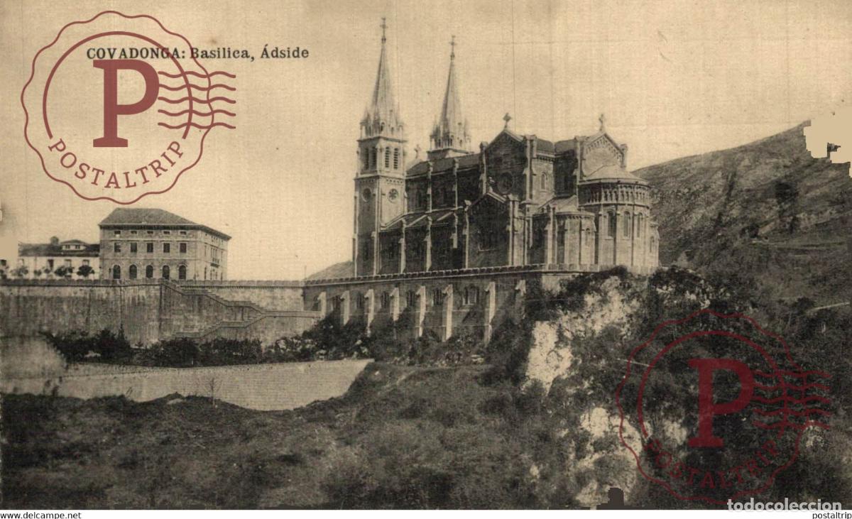 Postales: Covadonga Bas&iacute;lica &Aacute;dside ASTURIAS ESPA&Ntilde;A