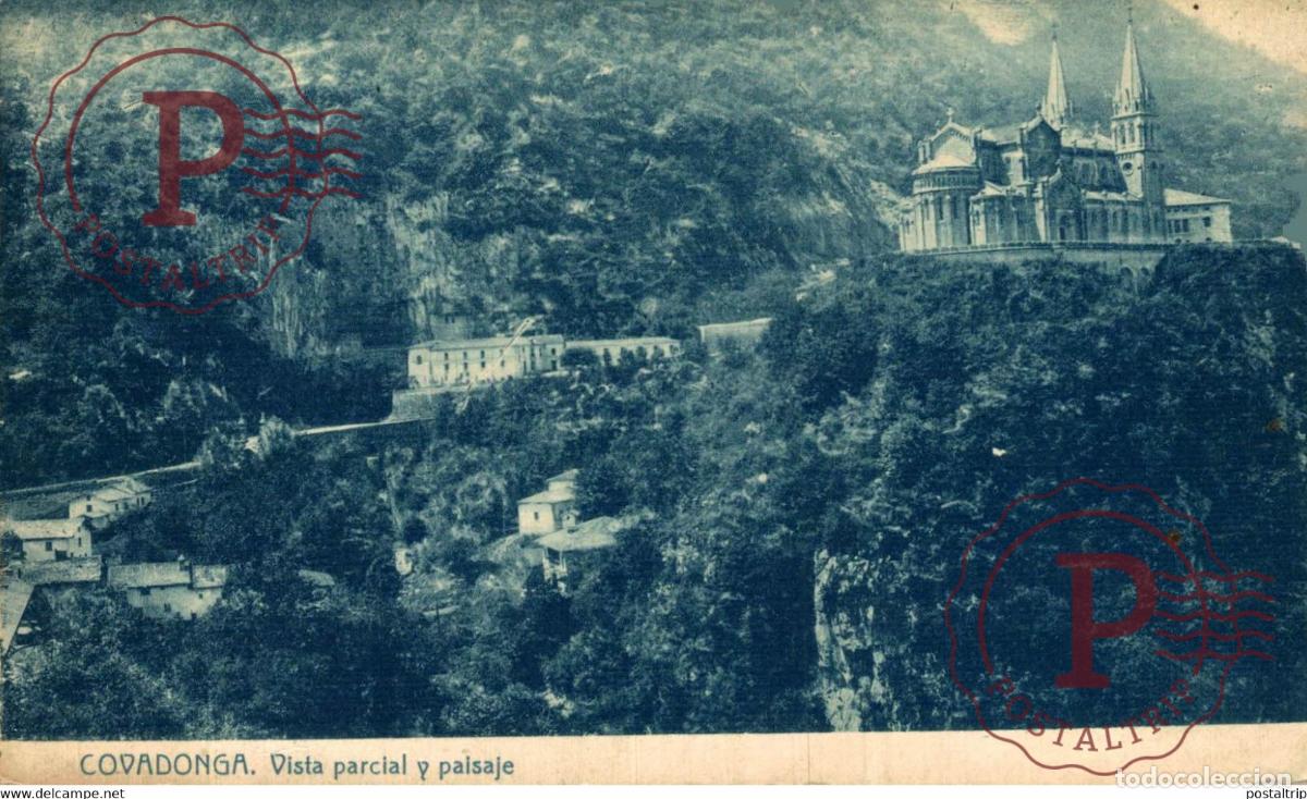 Postales: Covadonga Vista parcial y paisaje ASTURIAS ESPA&Ntilde;A
