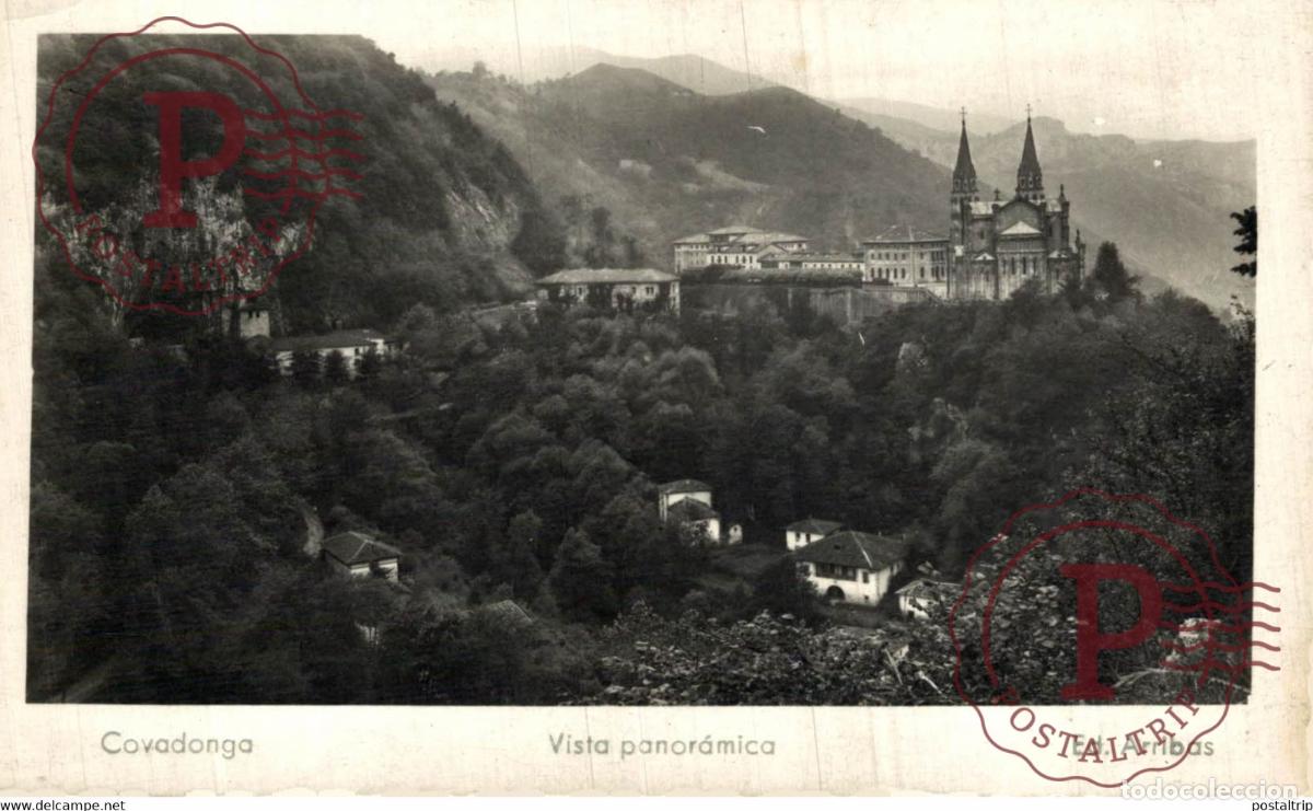 Postales: Covadonga Vista panor&aacute;mica ASTURIAS ESPA&Ntilde;A